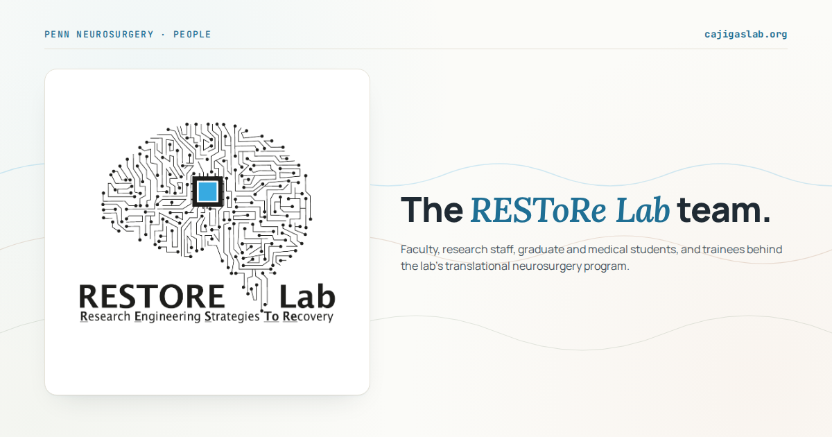 People — RESToRe Lab