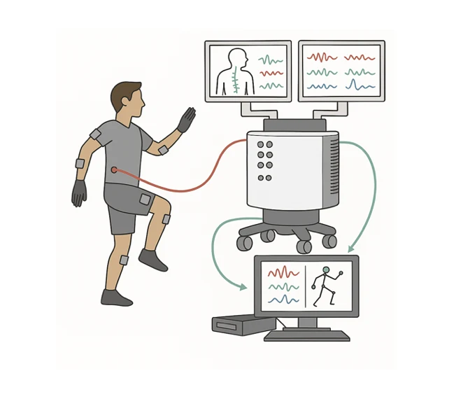 Intraoperative epidural spinal recording setup with high-density MXene array and motion capture